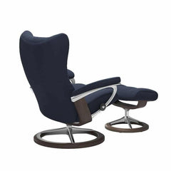 Stressless® Wing lænestol & skammel i stof