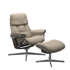Stressless® Ruby Cross lænestol & skammel – Calido stof – billede 3