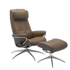 Stressless® Berlin Star lænestol med høj ryg & skammel – Velaro læder – billede 1