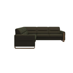 Stressless® Fiona hjørnesofa med træ, 2,5-personers – Calido stof – billede 1