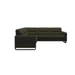Stressless® Fiona hjørnesofa med træ, 2,5-personers – Calido stof – billede 4