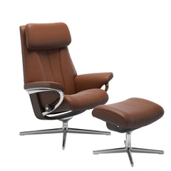 Stressless® Paul Cross lænestol & skammel – Paloma læder – billede 1