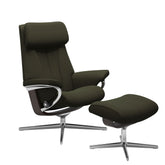 Stressless® Paul Cross lænestol & skammel – Calido stof – billede 1