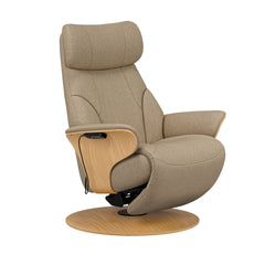 Stressless® Adam Power lænestol med indbygget fodskammel, Disc stel – Calido stof – billede 4