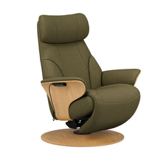 Stressless® Adam Power lænestol med indbygget fodskammel, Disc stel – Calido stof – billede 2