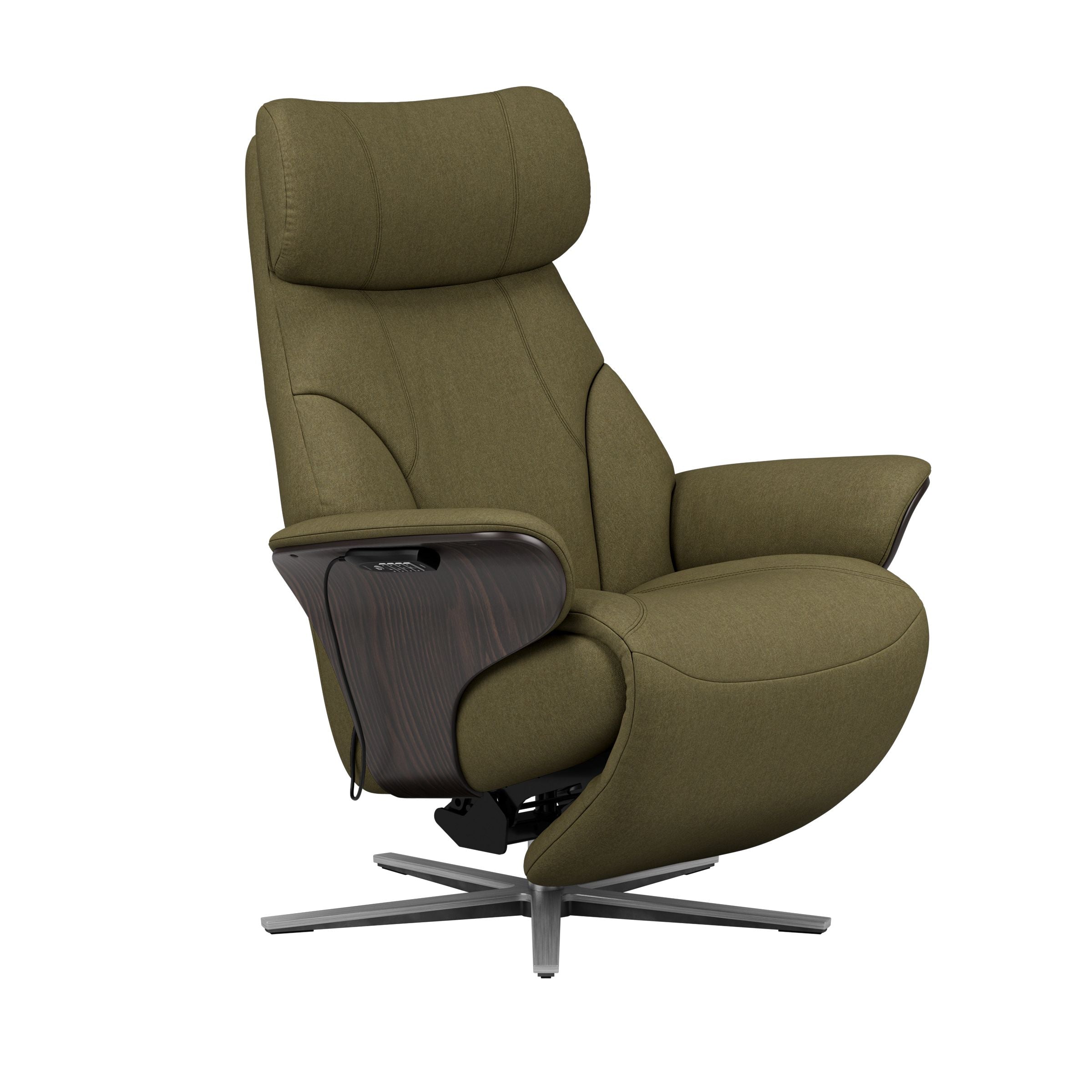 Stressless® Adam Power lænestol med indbygget fodskammel, Sirius stel – Calido stof – billede 1