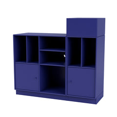 Montana SPIN III reol til vinyler i Monarch med sokkel 7 cm
