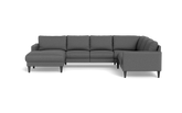 Stamford 2543 hjørnesofa med chaiselong - Idaho stof - Antracite - Venstrevendt