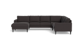Stamford 2543 hjørnesofa med chaiselong - Bloq stof - Antracite - Venstrevendt