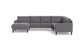 Stamford 2543 hjørnesofa med chaiselong - Fusion stof - Antracite - Venstrevendt