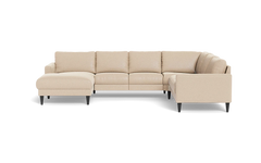 Stamford 2543 hjørnesofa med chaiselong - Bloq stof - Beige - Venstrevendt