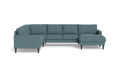 Stamford 2543 hjørnesofa med chaiselong - Montana stof - Blue - Højrevendt