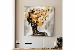 Wooden Hair originalt maleri