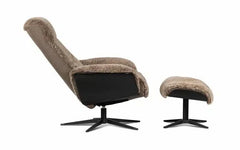 Galaxy lænestol og fodskammel - fåreskind