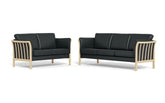 Larvik 3+2 pers. sofa i læder