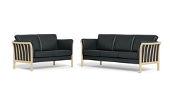 Larvik 3+2 pers. sofa i læder