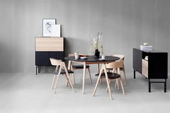 Mette Findahl spisebordsstol - Eg hvidolie