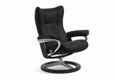 Stressless® Wing (M) Signature lænestol - Sort Paloma
