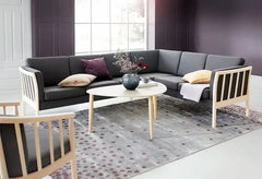 Rosenholm hjørnesofa - Uldfilt