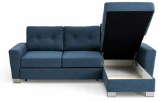 Als luksus 2 pers. sovesofa med chaiselong