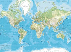 Verdenskort - pinboard opslagstavle