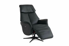 Ottawa lænestol med indbygget fodskammel