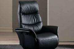 Himolla Edmonton 7051 lænestol med indbygget fodskammel & massage