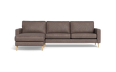 Symfoni sofa med chaiselong - Smalt armlæn - Kentucky stof - Antracite - Venstrevendt