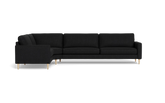 Symfoni 2018 hjørnesofa - armlæn 6 - Vila stof - Black
