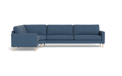 Symfoni 2018 hjørnesofa - armlæn 6 - Brego stof - Dark Blue