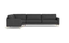 Symfoni 2018 hjørnesofa - armlæn 6 - Vila stof - Dark Grey