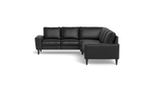 Stamford 2600 hjørnesofa - Anilux læder - Black - Venstrevendt