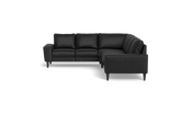 Stamford 2600 hjørnesofa - Madras/skai læder - Black - Venstrevendt
