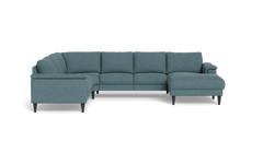 Stamford 2601 hjørnesofa med chaiselong - Montana stof - Blue - Højrevendt