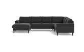 Stamford 2601 hjørnesofa med chaiselong - Lido stof - Antracit - Venstrevendt