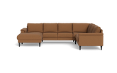 Stamford 2601 hjørnesofa med chaiselong - New Ocean stof - Brown - Venstrevendt