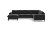 Stamford 2601 hjørnesofa med chaiselong - Adore velour - Anthracite - Venstrevendt