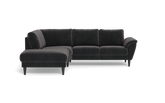 Stamford 2613 sofa med open end - Adore velour - Anthracite - Venstrevendt