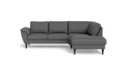 Stamford 2613 sofa med open end - Idaho stof - Antracite - Højrevendt