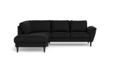 Stamford 2613 sofa med open end - Vila stof - Black - Venstrevendt