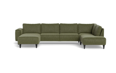 Solution 2701 sofa med chaiselong og open end - Fusion stof - Army - Venstrevendt