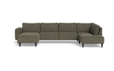 Solution 2701 sofa med chaiselong og open end - Chronotex stof - Brown - Venstrevendt