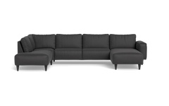 Solution 2701 sofa med chaiselong og open end - Oakland stof - Anthracite - Højrevendt
