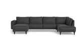 Solution 2701 sofa med chaiselong og open end - Oakland stof - Anthracite - Venstrevendt