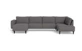 Solution 2701 sofa med chaiselong og open end - Brego stof - Anthracite - Venstrevendt