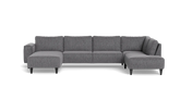 Solution 2701 sofa med chaiselong og open end - Fusion stof - Antracite - Venstrevendt
