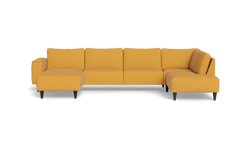 Solution 2701 sofa med chaiselong og open end - Montana stof - Curry - Venstrevendt