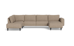 Solution 2701 sofa med chaiselong og open end - Vila stof - Dark Beige - Højrevendt