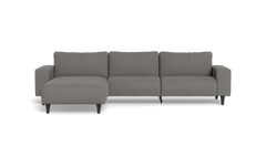 Solution 2701 sofa med chaiselong - Rebel stof - Anthracite - Venstrevendt