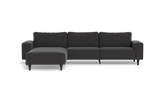 Solution 2701 sofa med chaiselong - Lido stof - Antracit - Venstrevendt